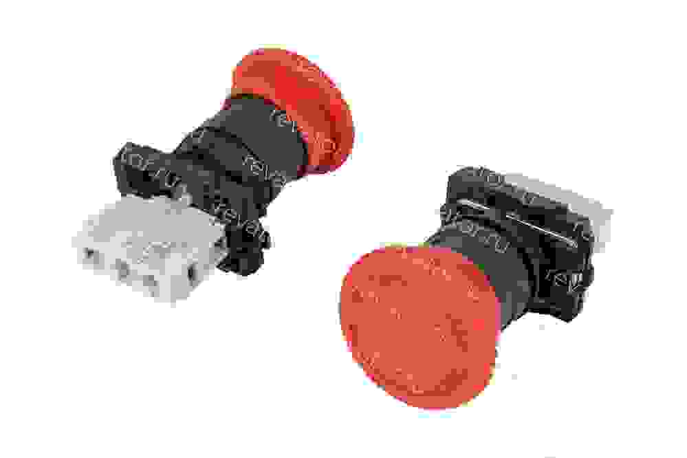Кнопка стоп с фиксацией 1NC КМЕ5101м Briswik