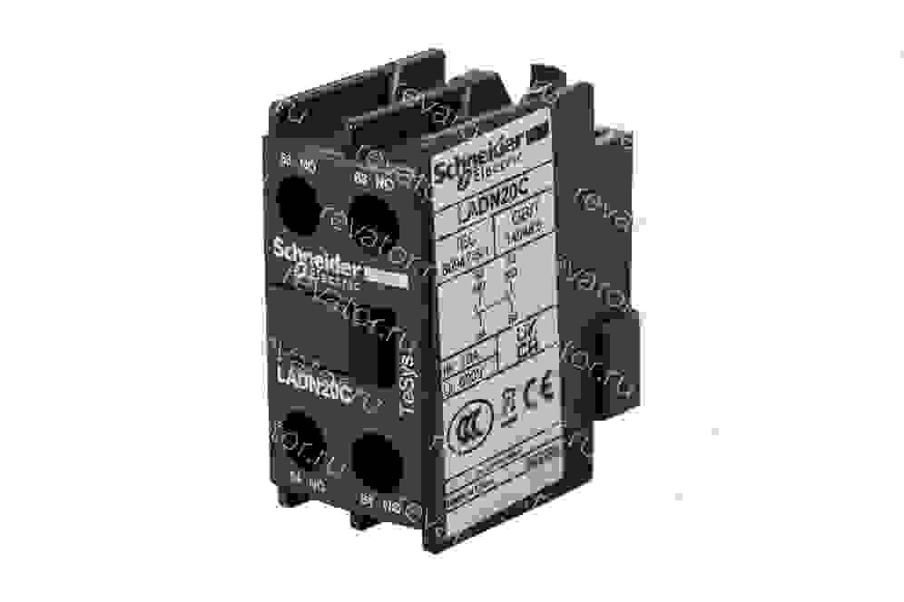 Блок дополнительных контактов фронтальный LADN20 Schneider Electric