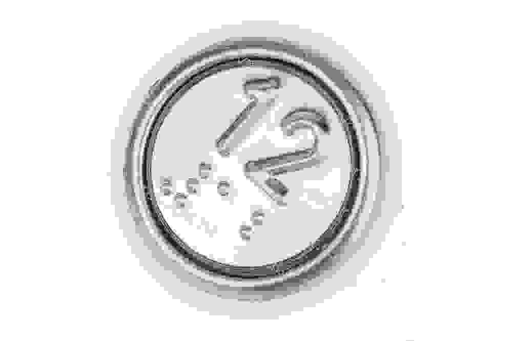Модуль кнопочный со шрифтом Брайля "12" АК6-01