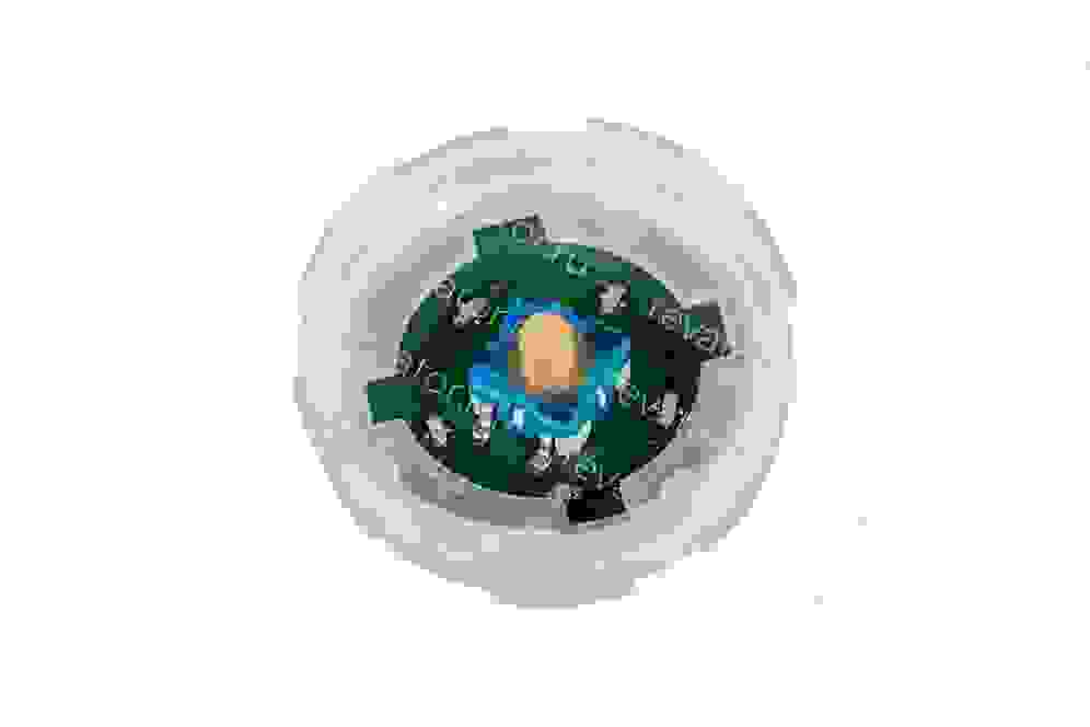 Модуль кнопочный вызов вниз ведомый янтарная подсветка KSS KM857781G16 Kone