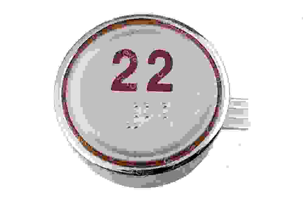 Модуль кнопочный круглый красная индикация "22" AEN55C162*A Sigma