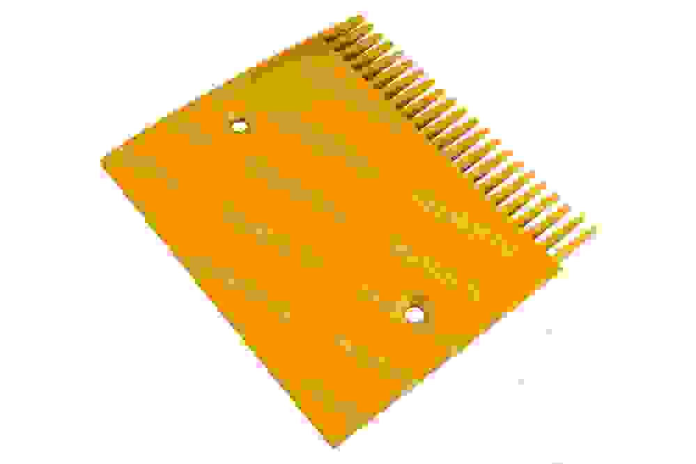 Гребенка центральная правая желтая 22 зуба траволатора 9500 199,4х181,36 Schindler