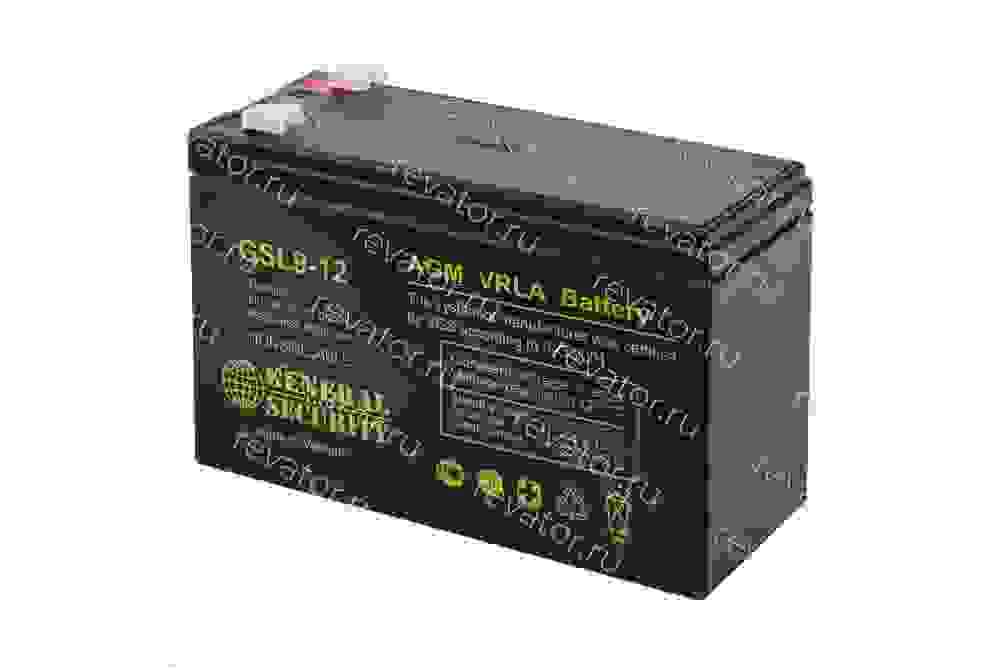 Аккумулятор 12В 9Ач 151х94х65мм GSL 9-12 General Security