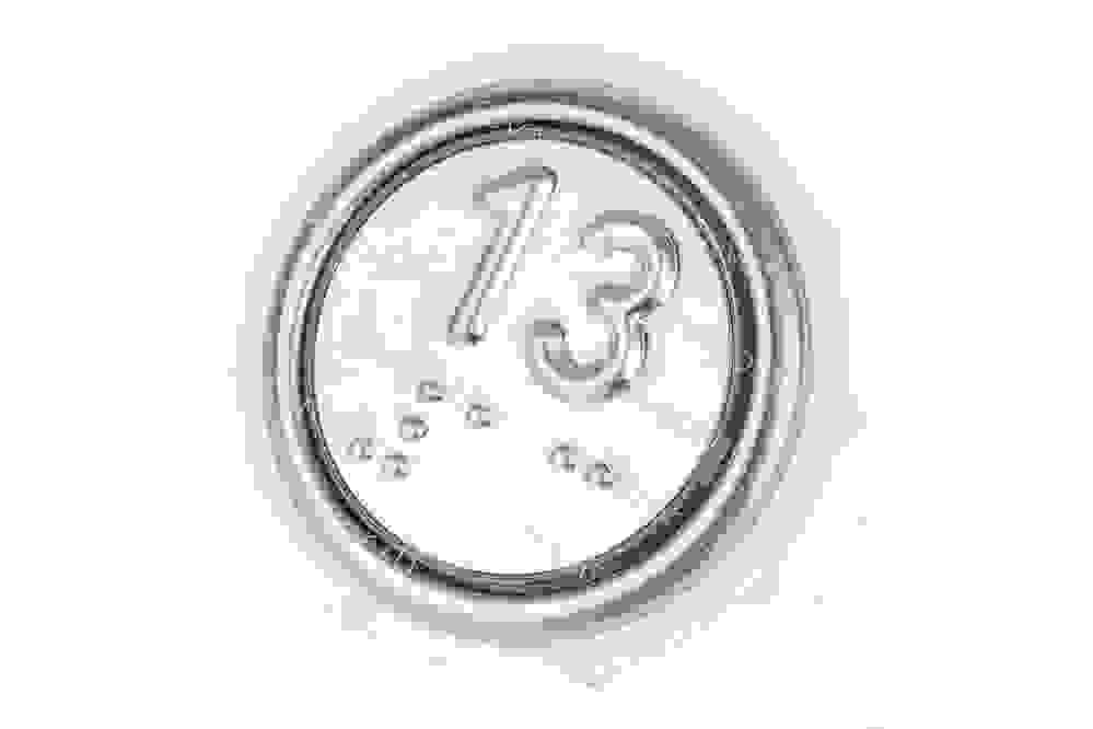 Модуль кнопочный со шрифтом Брайля "13" АК6-01