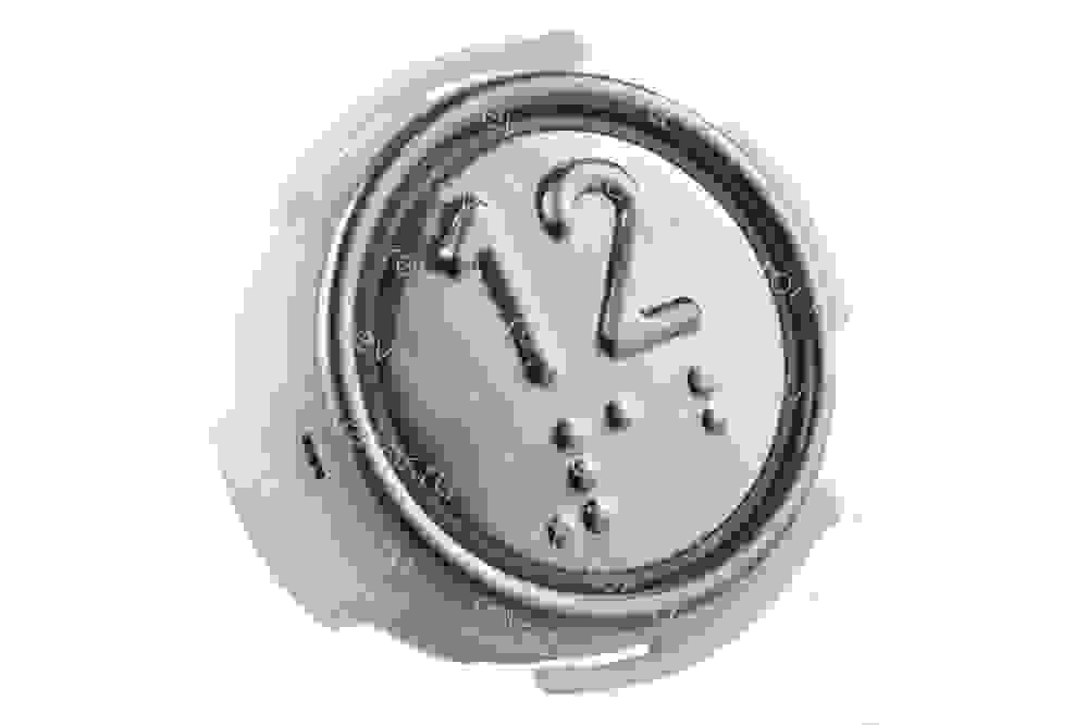 Модуль кнопочный красная подсветка со шрифтом Брайля "12" АК1-01-КР ВЯАЛ.6618.001-013