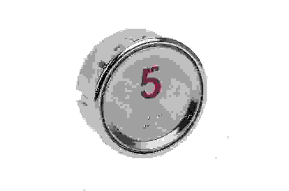 Модуль кнопочный круглый красная индикация "5" AEN55C162*A Sigma