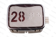 Модуль кнопочный красная подсветка код брайля AK-25B "28" AEN04C049*A Sigma