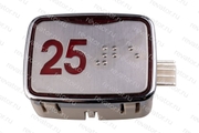 Модуль кнопочный красная подсветка код брайля AK-25B "25" AEN04C049*A Sigma