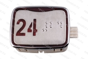 Модуль кнопочный красная подсветка код брайля AK-25B "24" AEN04C049*A Sigma