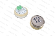 Модуль кнопочный круглый красная подсветка код брайля A4N107639 "12" MA2D04-D-R-12 ЩЛЗ