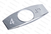 Чиклет хромированный левый "4" FAA396J104 Otis