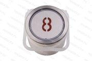 Модуль кнопочный круглый красная подсветка MTD210 BA210 BA213 BA21G EB110 "8" A3N10381 BST Sigma