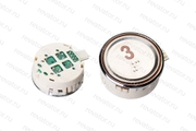 Модуль кнопочный круглый красная индикация "3" AEN55C162*A Sigma