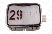 Модуль кнопочный красная подсветка код брайля AK-25B "29" AEN04C049*A Sigma