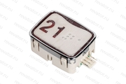 Модуль кнопочный красная подсветка код брайля AK-25B "21" AEN04C049*A Sigma