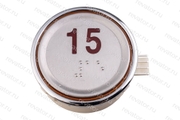 Модуль кнопочный круглый красная индикация "15" AEN55C162*A Sigma