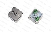 Модуль кнопочный квадратный красная подсветка код брайля "2" A4N11286$06 KA302-S-R-02 ЩЛЗ