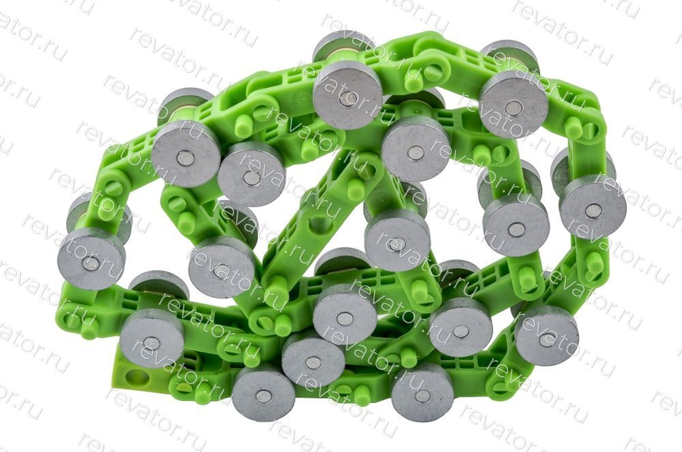 Цепь роликовая (батарея) огибающая балюстрады поручня 17 звеньев разборная SJEC