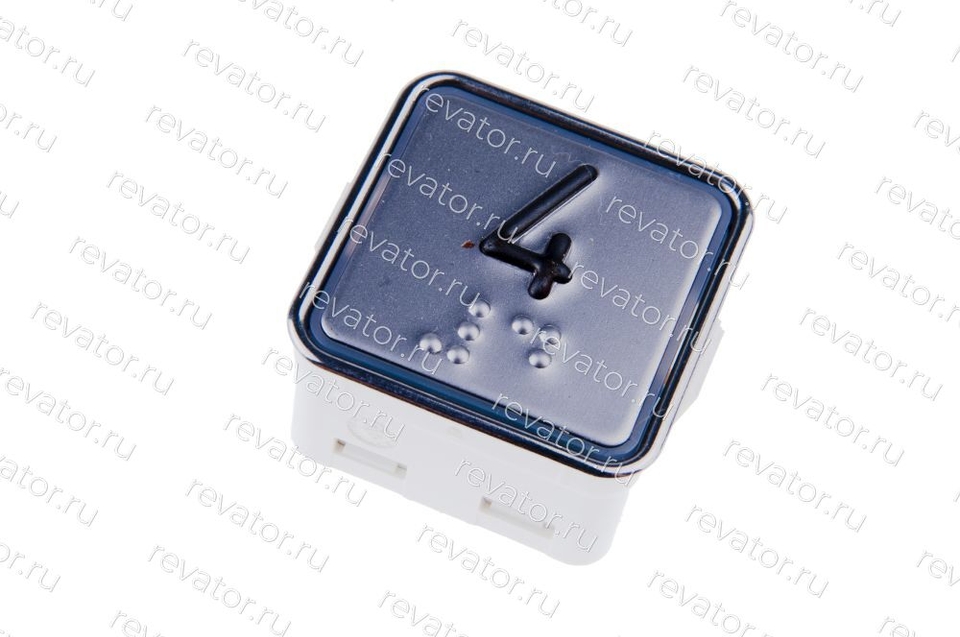 Модуль кнопочный выдавленная надпись красная индикация код брайля MT42RUS "4" Schaefer