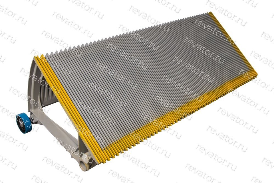 Ступень эскалатора ECO3000 TravelMaster 1000мм серебристая желтые полоски тип TYPE100 KM5232610G18 Kone