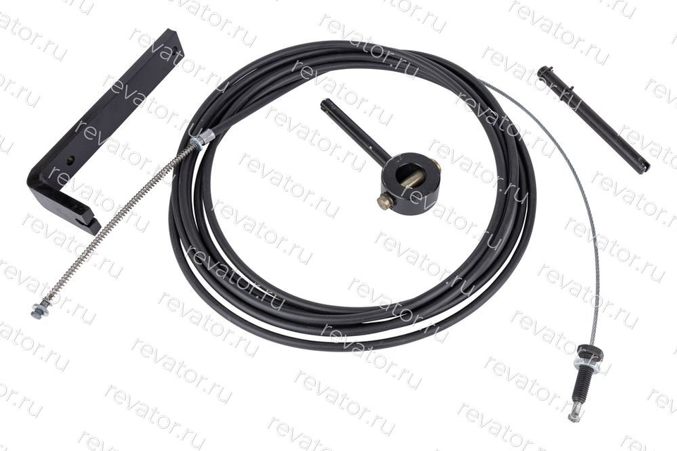 Устройство растормаживания лебедки трос Боудена 5,15м с кронштейном ЛЛ0401.02ЕПМ.23.03.000