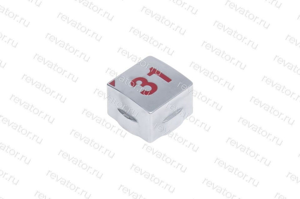 Толкатель (накладка) модуля кнопочного "31" квадратный красный LG Sigma