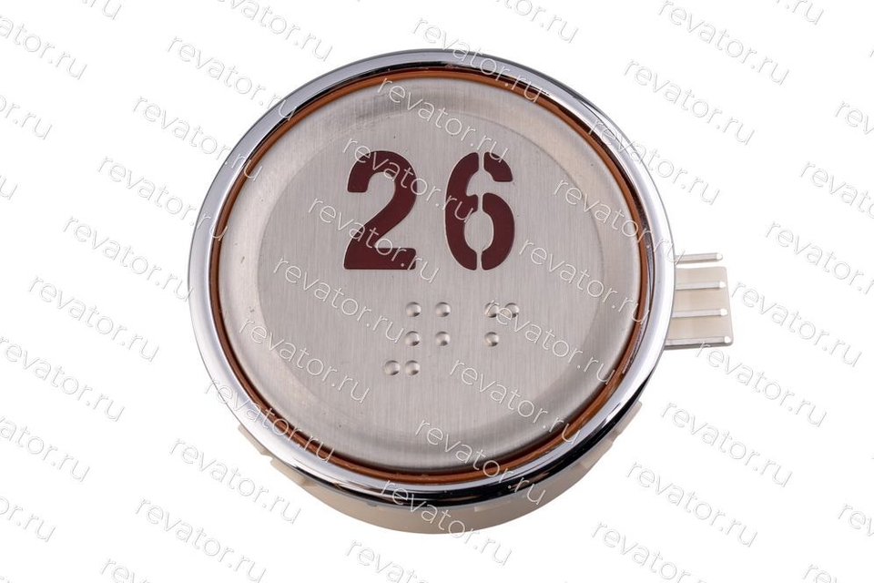 Модуль кнопочный круглый красная индикация "26" AEN55C162*A Sigma
