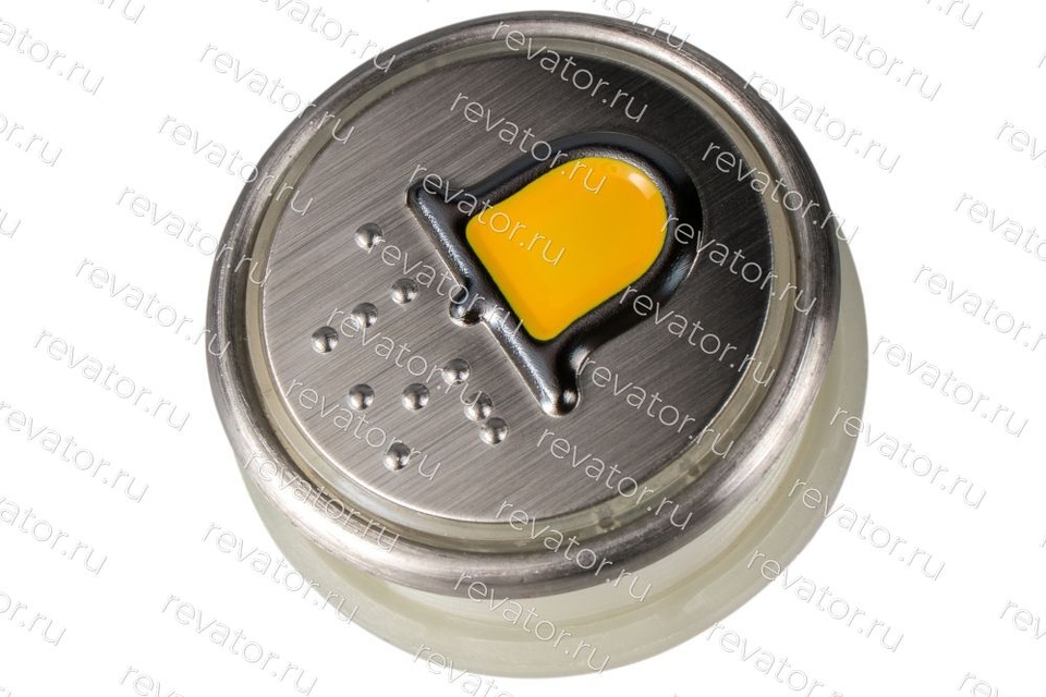 Модуль кнопочный круглый код Брайля "Вызов диспетчера" А4N116671 MA2D04-BEL КМЗ