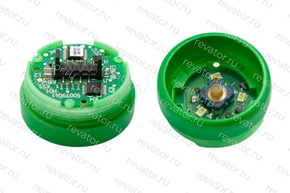 Модуль кнопочный приказа основного посадочного этажа высокий зеленый KSS KM804343G10 Kone