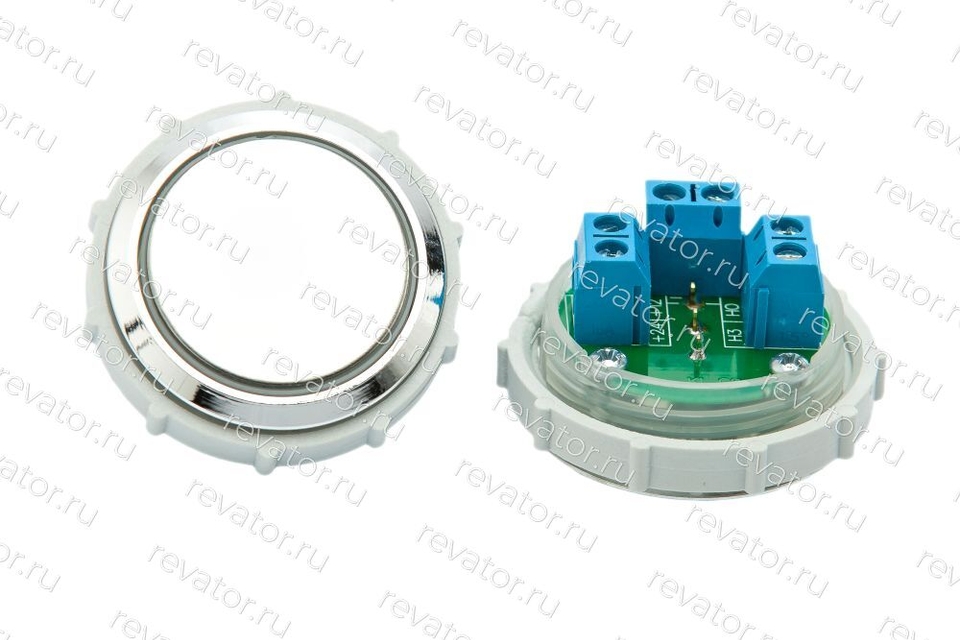 Модуль кнопочный красная подсветка "без символов" Схема №1 ВК-33-5О