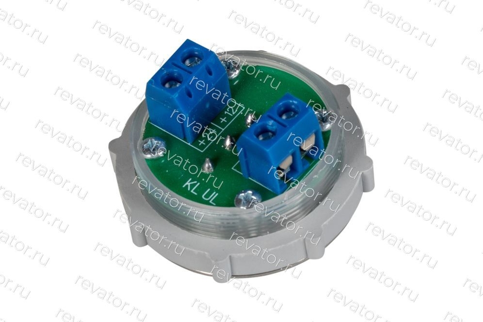 Модуль кнопочный круглый синяя подсветка с кодом Брайля схема №2 "7" ВК-32-5Б