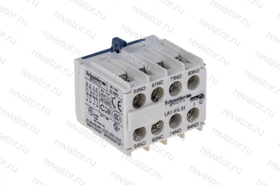 Блок дополнительных контактов 3NO+1NC мгновенного действия для контакторов TeSys K LA1KN31 Schneider Electric