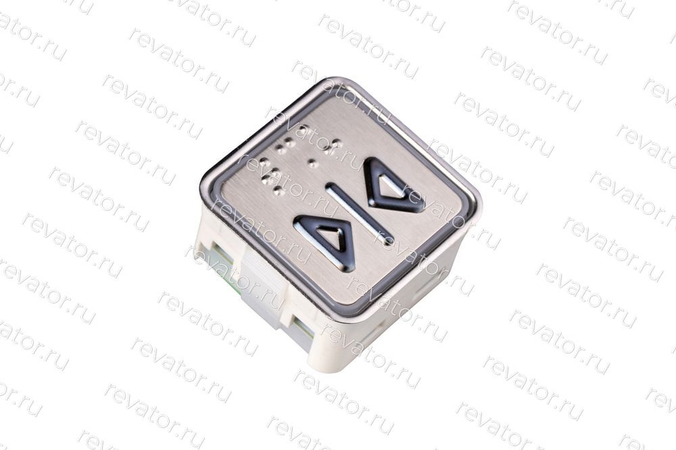 Модуль кнопочный квадратный без подсветки код брайля "Закрытие дверей" A4N11286$06 KA302-CLS ЩЛЗ