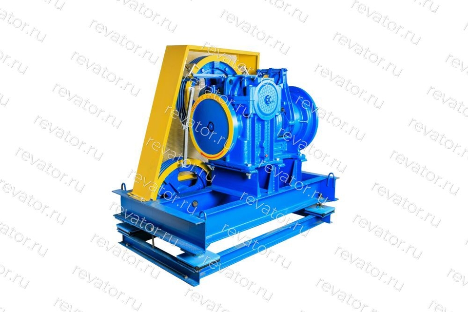 Лебедка б/двигателя правая Q=1000г V=1,0 м/с шкив 650х4х15 348М.02.00.000Л-02 МЛЗ