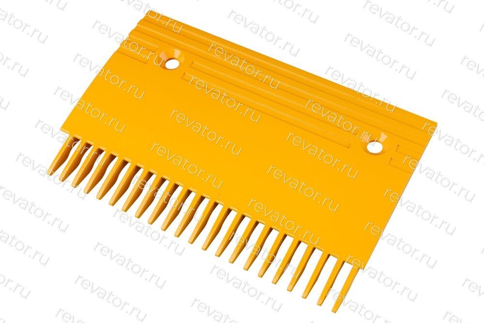 Гребенка эскалатора алюминиевая желтая правая B TravelMaster KM5130668H02 Kone