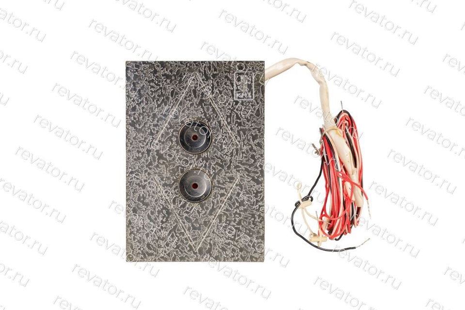 Пост вызывной 2 кнопки красная индикация узорная нержавейка DECO8 ПВЛ10Н1В2Н1 КМЗ