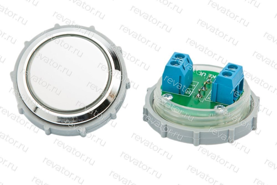 Модуль кнопочный УКЛ красная подсветка "без символов" Схема №2 ВК-33-5О