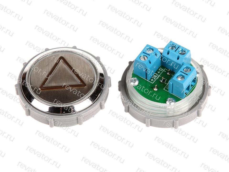 Модуль кнопочный с чернением красная подсветка "Стрелка" Схема №1 ВК-33-5Б