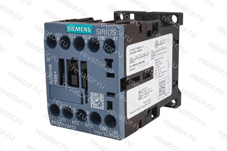 Пускатель 110VAC 12А 3RT2017-1AF02 Siemens
