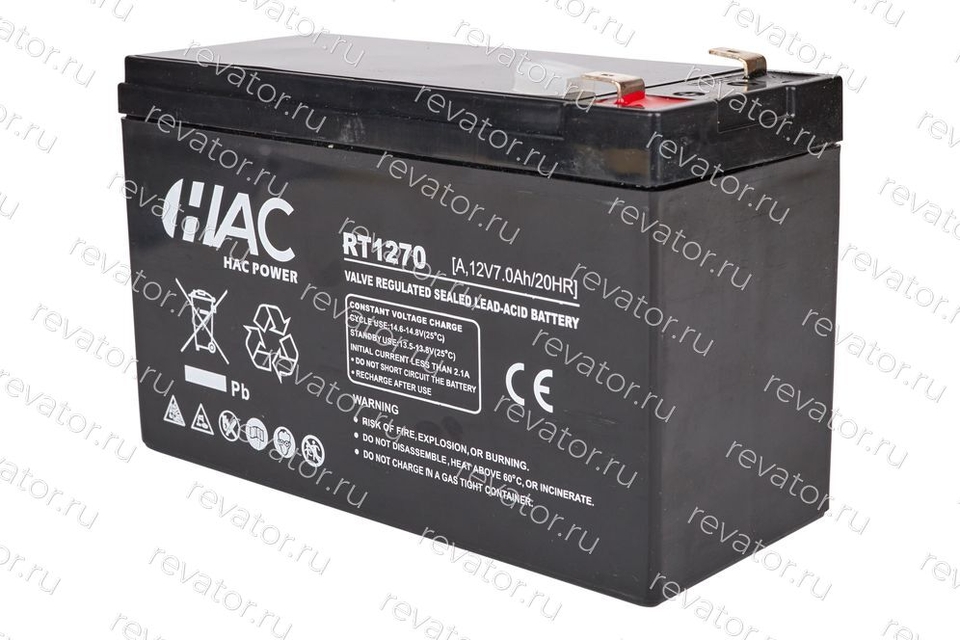 Аккумулятор 12В 7Ач 151х94х65мм RT1270A.H HAC