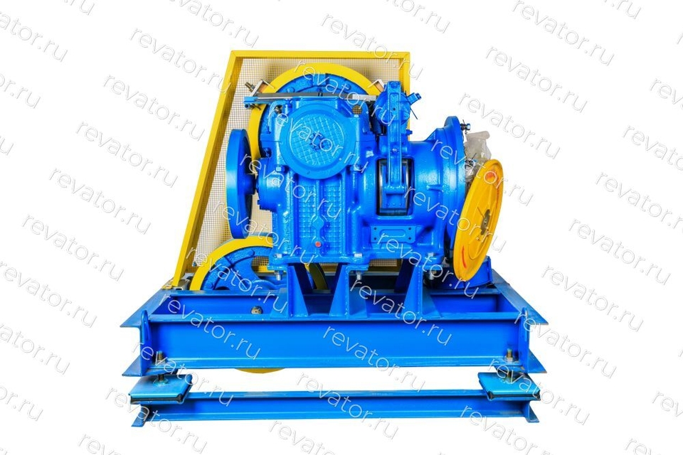 Лебедка б/двигателя правая Q=1000г V=1,0 м/с шкив 650х4х15 348М.02.00.000Л-02 МЛЗ