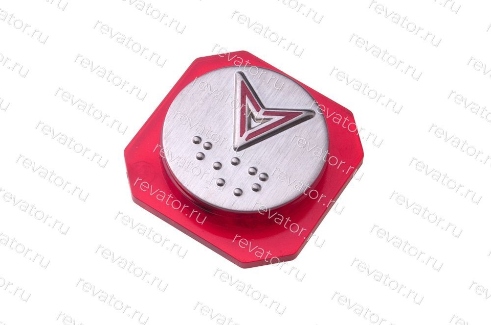 Накладка (толкатель) стрелка вниз код брайля ES1201463 Kone