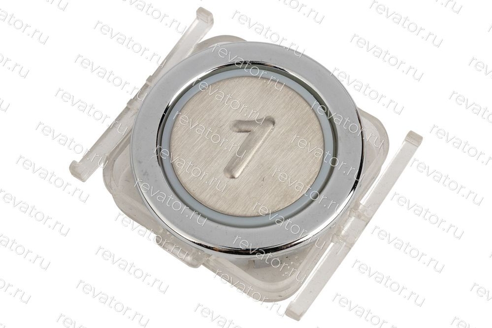 Модуль кнопочный "1" круглый красная индикация без брайля FMR BS SATIN 10128505 Kleemann