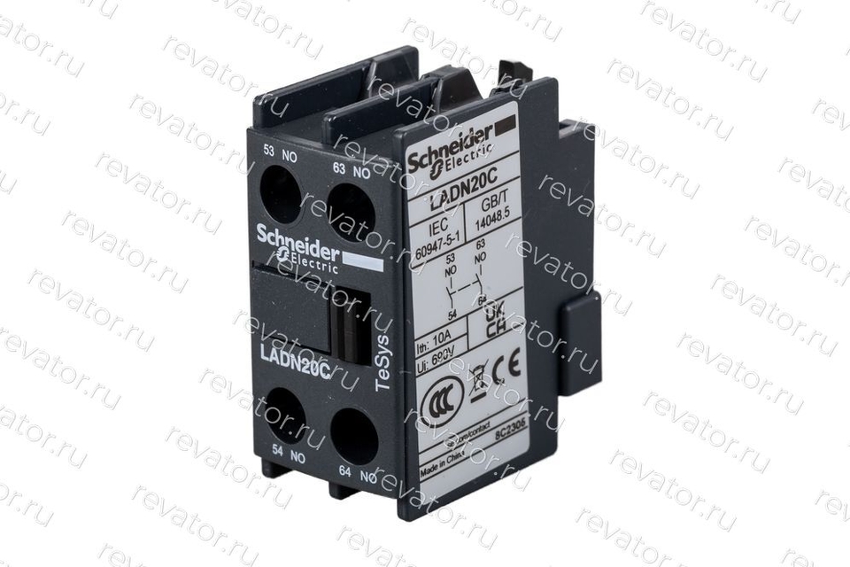 Блок дополнительных контактов фронтальный LADN20 Schneider Electric