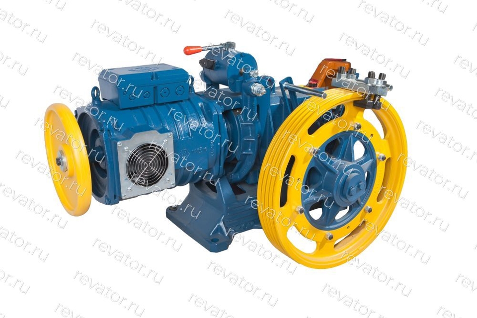 Лебедка M83 правая 630кг 1,0м/с 1:1 1/43 7,5кВт VVVF шкив 550х4х12мм Montanari