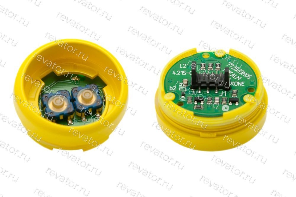 Модуль кнопочный тревога желтый обод KSS F2KALM KM804343G17 Kone