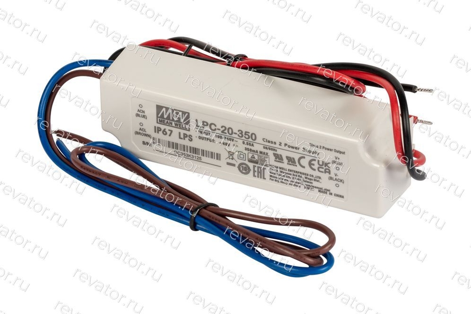 Блок питания (драйвер) для светодиодов LPC-20-350 Mean Well