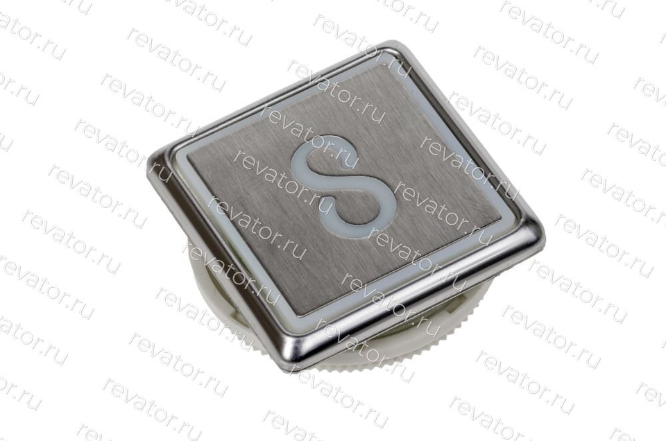 Модуль кнопочный "8" серебристый квадратный красная подсветка KDS50 Kone