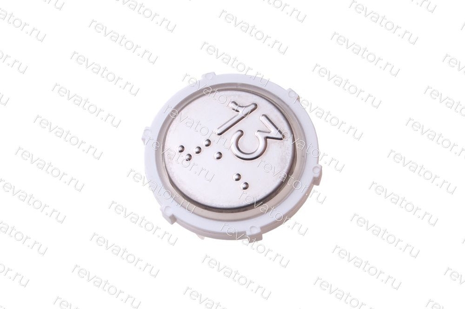 Толкатель кнопочного модуля "13" антивандальный с кодом Брайля DMG