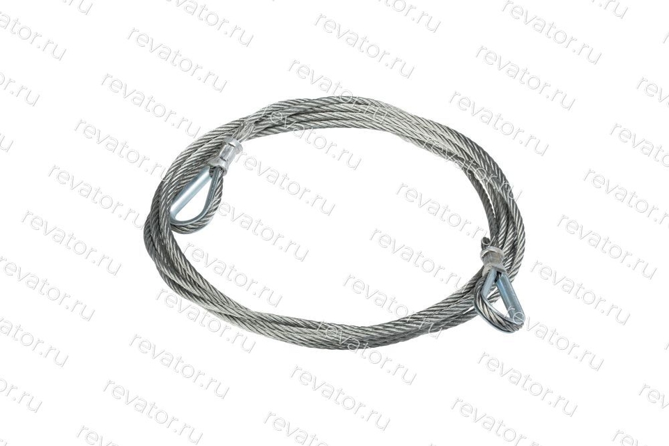 Тросик привода дверей кабины в сборе проём 700мм 007.03.10.490 КМЗ